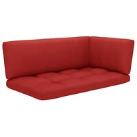 Tweezitsbank pallet met kussens zwart ge&iuml;mpregneerd grenenhout 6