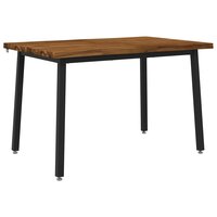 Live Edge Eettafel 90 x 55 x 75 cm Massief Acaciahout 2
