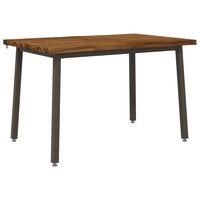 Live Edge Eettafel 90 x 55 x 75 cm Massief Acaciahout 2