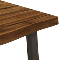 Live Edge Eettafel 90 x 55 x 75 cm Massief Acaciahout 7