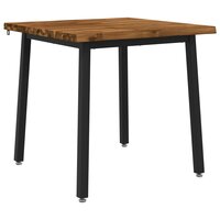 Live Edge Eettafel 70 x 70 x 75 cm Massief Acaciahout 2