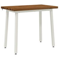 Vierkante Eettafel 90 x 55 x 75 cm Massief Acaciahout 2