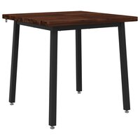 Vierkante Eettafel 70 x 70 x 75 cm Massief Acaciahout 2