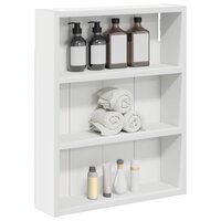Badkamerwandkast Wit 40 x 10 x 50 cm Geconstrueerd hout 3
