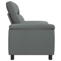 Bank Donkergrijs 95 x 90 x 95 cm Stof 4