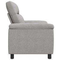 Bank Wolkengrijs 95 x 90 x 95 cm Stof 4