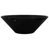 Wasbak, keramiek, rond, zwart 4