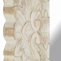 Spiegel 50x50 cm massief mangohout wit 9