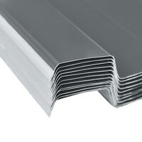 Dakpaneel 12 st Grijs 129 x 45 cm Gegalvaniseerd staal 3