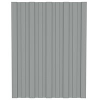 Dakpaneel 12 st Grijs 60 x 45 cm Verzinkt staal 2