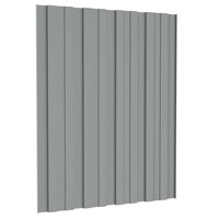 Dakpaneel 12 st Grijs 60 x 45 cm Verzinkt staal 4