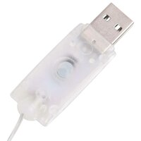 Decoratieve sneeuwpop LED 120 cm luxe stof 6