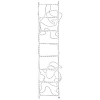 Kerstfiguur kerstman op ladder opvouwbaar 552 LED&amp;apos;s 50x200 cm 5