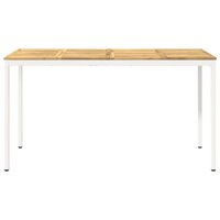 Tuin Bartafel NAARDEN Witgewassen 196 x 80,5 x 105 cm 3