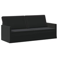 3-Zitsbank Zwart 190 x 81 x 82 cm fluweel 2