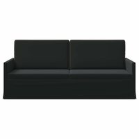 3-Zitsbank Zwart 190 x 81 x 82 cm fluweel 3
