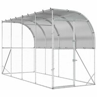 Kippenhok Tegen de Muur zilver 600 x 150 x 215 cm 2
