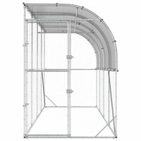 Kippenhok Tegen de Muur zilver 600 x 150 x 215 cm 4