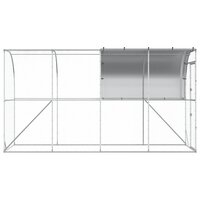 Kippenhok Tegen de Muur zilver 400 x 100 x 215 cm 5