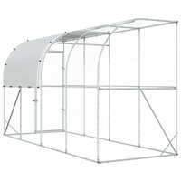Kippenhok Tegen de Muur zilver 400 x 100 x 215 cm 6
