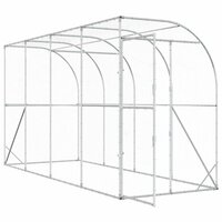 Kippenhok Tegen de Muur zilver 600 x 150 x 215 cm 3