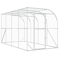 Kippenhok Tegen de Muur zilver 600 x 150 x 215 cm 2