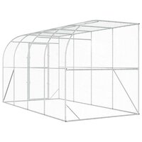 Kippenhok Tegen de Muur zilver 600 x 150 x 215 cm 6