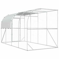 Kippenhok Tegen de Muur zilver 400 x 200 x 215 cm 6