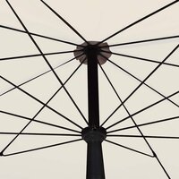 Parasol met paal 200x130 cm zandkleurig 3