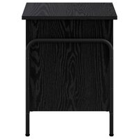 Opbergbox Zwart eiken 80 x 40 x 49,5 cm Bewerkt hout 4