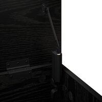 Opbergbox Zwart eiken 80 x 40 x 49,5 cm Bewerkt hout 6