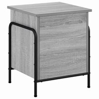 Opbergbox Grijs Sonoma 80 x 40 x 49,5 cm Bewerkt hout 2