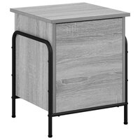 Opbergbox Grijs Sonoma 80 x 40 x 49,5 cm Bewerkt hout 5