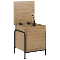 Opbergbox Artisanaal eiken 80 x 40 x 49,5 cm Bewerkt hout 3