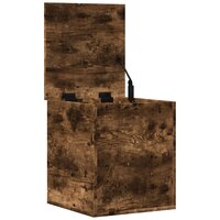 Opbergbox 40x42x46 cm bewerkt hout gerookt eikenkleurig 8