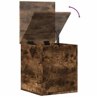 Opbergbox 40x42x46 cm bewerkt hout gerookt eikenkleurig 9