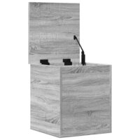 Opbergbox 40x42x46 cm bewerkt hout grijs sonoma eikenkleurig 8
