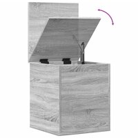 Opbergbox 40x42x46 cm bewerkt hout grijs sonoma eikenkleurig 9