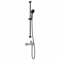 Douchesysteem set Zwart 100 cm Roestvrij staal 3