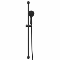 Douchesysteem set Zwart 100 cm Roestvrij staal 4