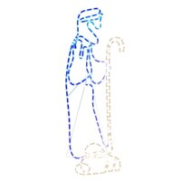 Kerstfiguren herder en lam met 168 LED&amp;apos;s 102,5x35 cm 2
