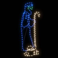Kerstfiguren herder en lam met 168 LED&amp;apos;s 102,5x35 cm 3