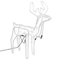 Kerstfiguur rendier met bewegende kop warmwit 76x42x87 cm 5