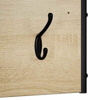 Kapstok Sonoma Eiken 100 x 30 x 25 cm Bewerkt hout 5