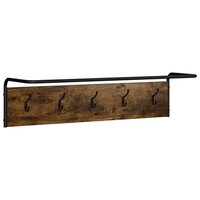 Kapstok Gerookt eiken 100 x 30 x 25 cm Bewerkt hout 2