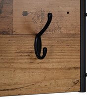 Kapstok Wandgemonteerd Oud hout 100 x 30 x 25 cm Bewerkt hout 5