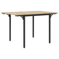 Uitschuifbare eettafel 120 x 81,5 x 75 cm Bewerkt hout 2