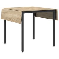 Uitschuifbare eettafel 120 x 81,5 x 75 cm Bewerkt hout 4