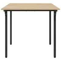 Uitschuifbare eettafel 120 x 81,5 x 75 cm Bewerkt hout 6