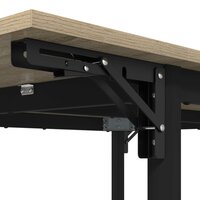 Uitschuifbare eettafel 120 x 81,5 x 75 cm Bewerkt hout 8